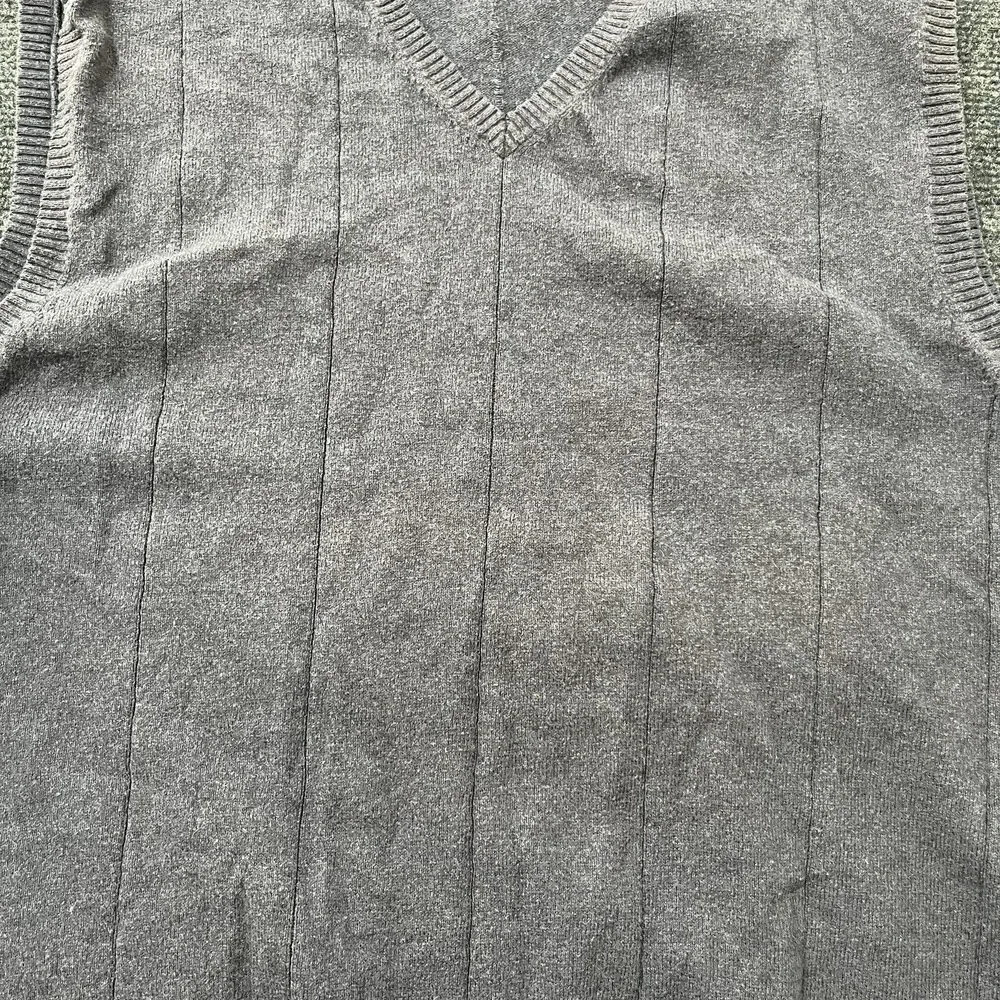 Walter Hagen Sweater Vest Mens Medium Gray V Neck Golf Knit Pullover Casual‎